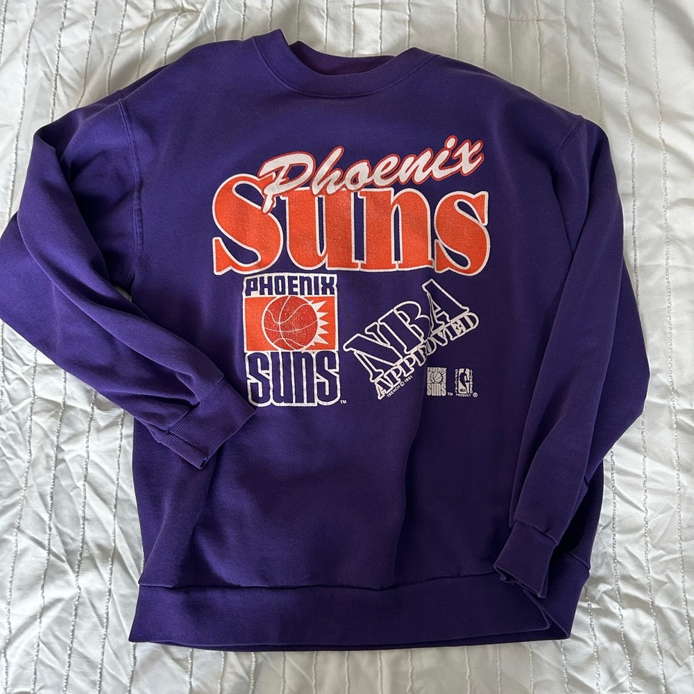 Jerzees Purple Crewneck Sweater Retro Style